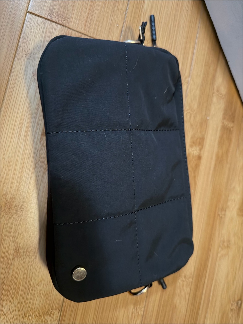 Source Unknown Black Quilted Crossbody Bag